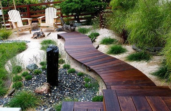 Build a Beautiful Rustic Deck Pathway