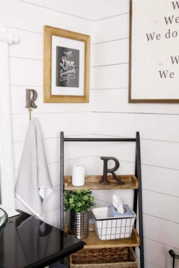 White Shiplap Wall