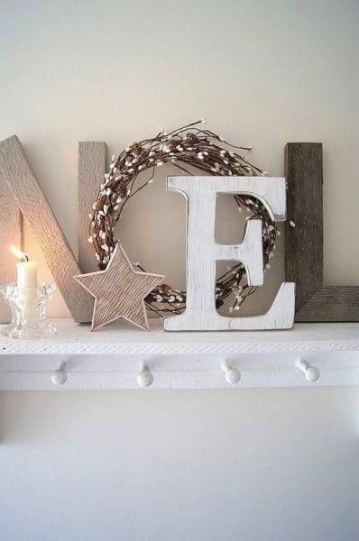 Make a Rustic Noel Sign with Creative Wooden Shapes