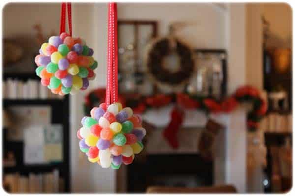 Make Artistic Accents with Gumdrops and a Styrofoam Ball