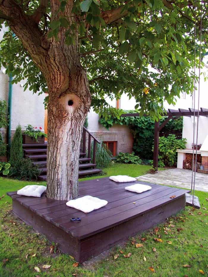 Construct a Relaxing Nook Under a Big Tree’s Shade