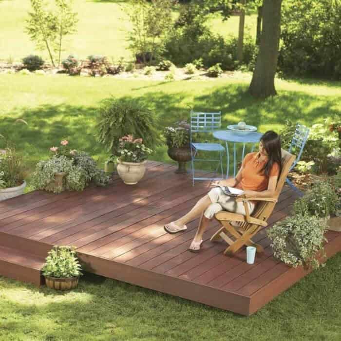 Breath Life into Your Backyard Wooden Deck with Flowers