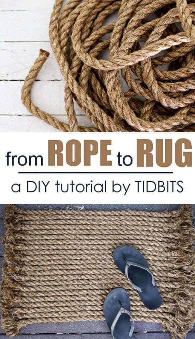 DIY Rope Rug Has Nautical Look