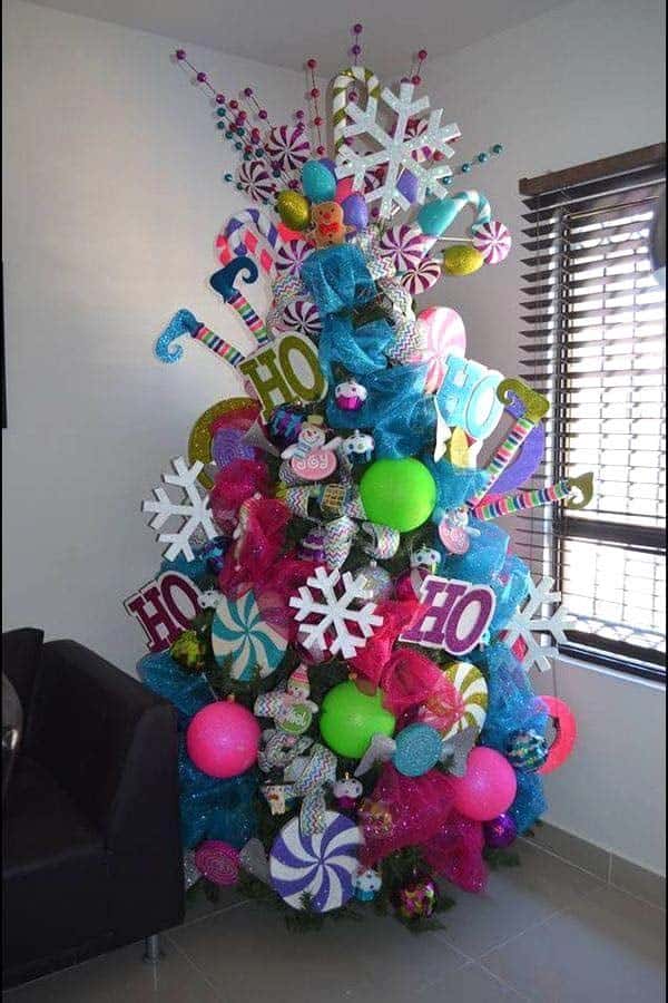 Brighten Up Christmas with a Colorful Treats Tree