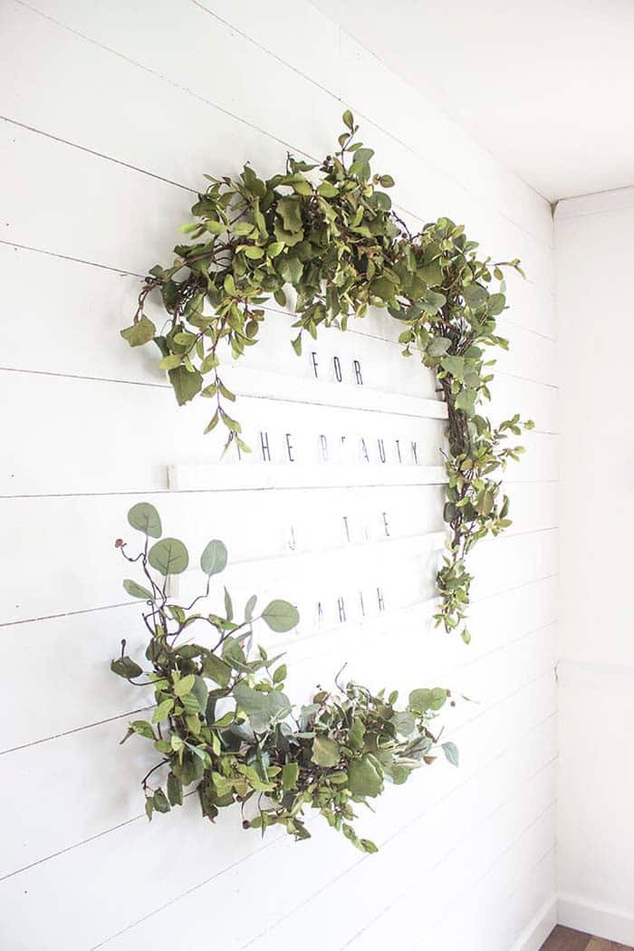 Be Charmed with Oversized Letter Board and Wreath Accent