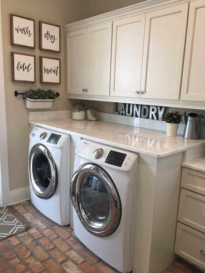 Beautiful Built Ins With Marble Top