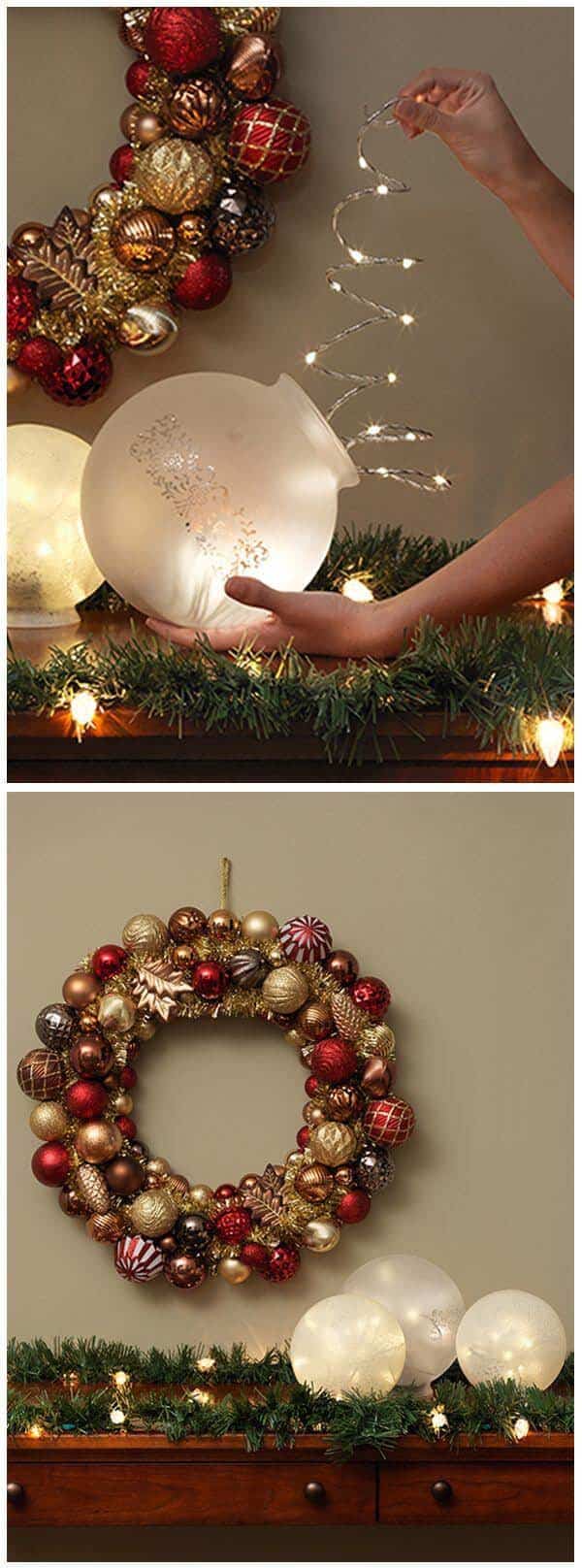 Fill Globe Fixtures With String Lights