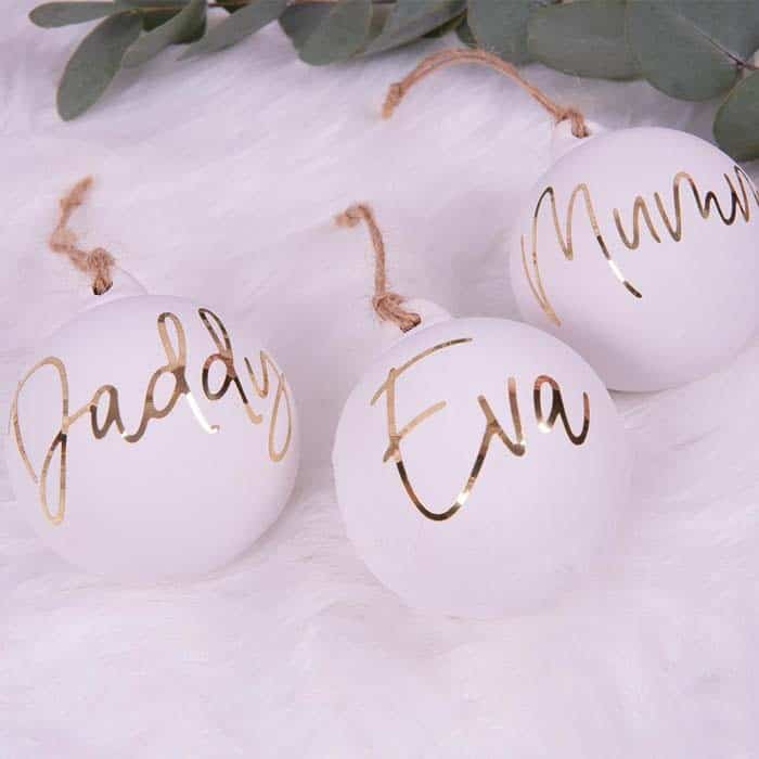 Personalize Your Tree with Customized Ceramic Baubles