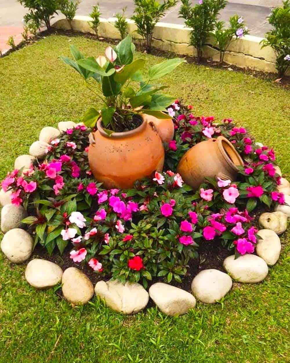 Earthen Pots and Petunias