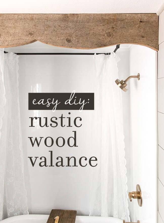 DIY Wooden Valance