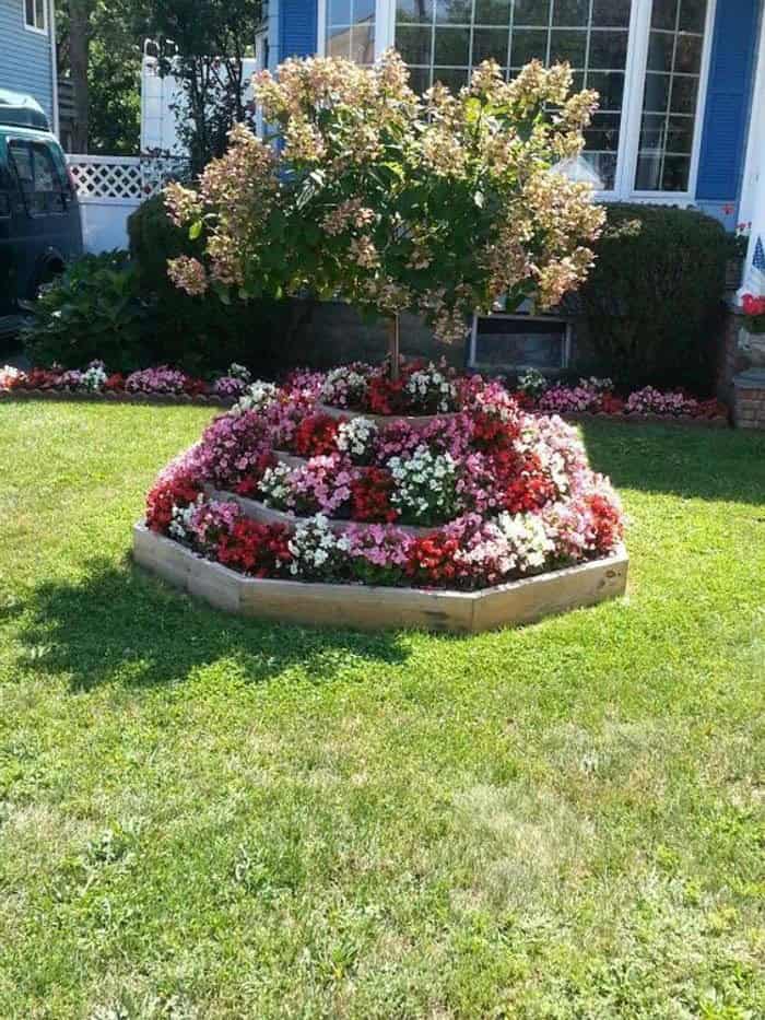 Tiered Planter Around A Tree