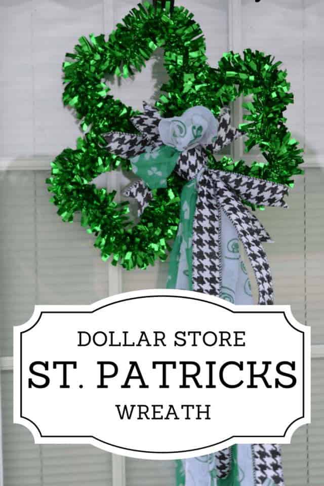 Craft a DIY Shamrock Wreath with White Ribbon Bows