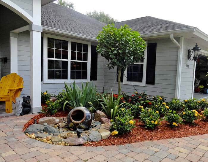 Add Low Water Feature to Your Entryway