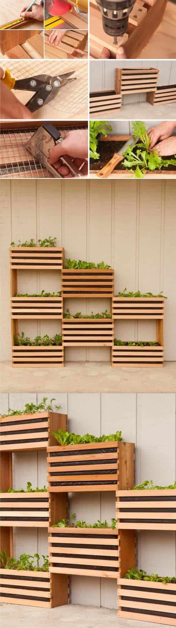 Craft an Aesthetically Pleasing Wood Slat Garden