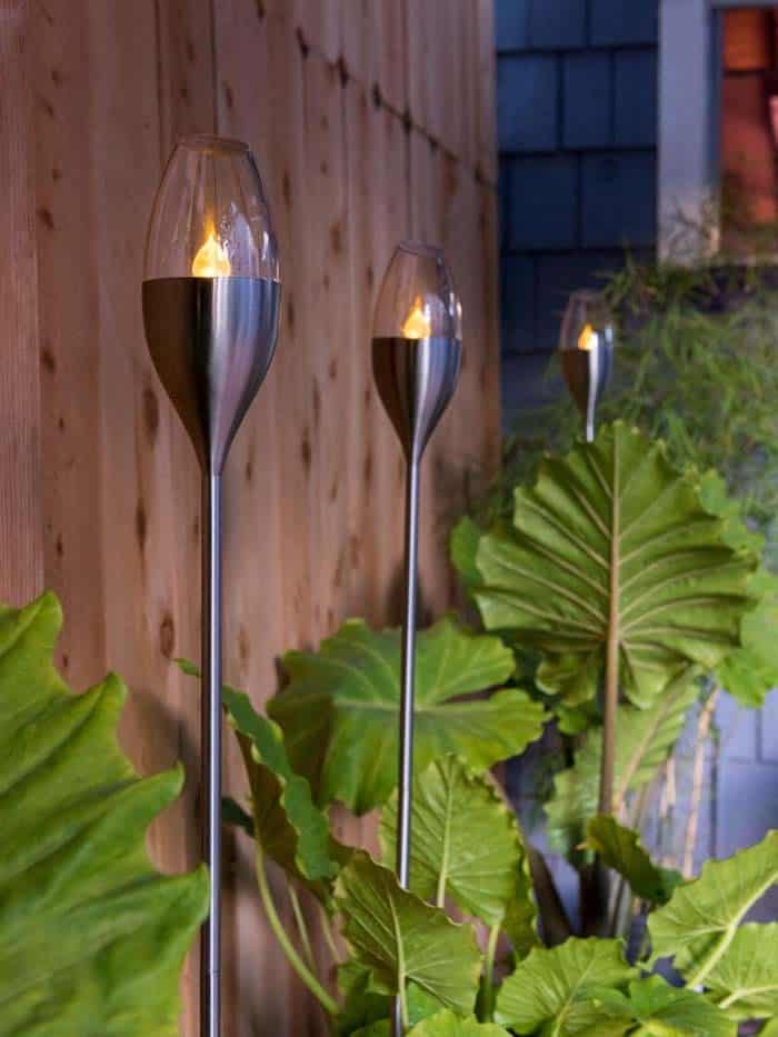 Upscale Torches Add Chic Lighting