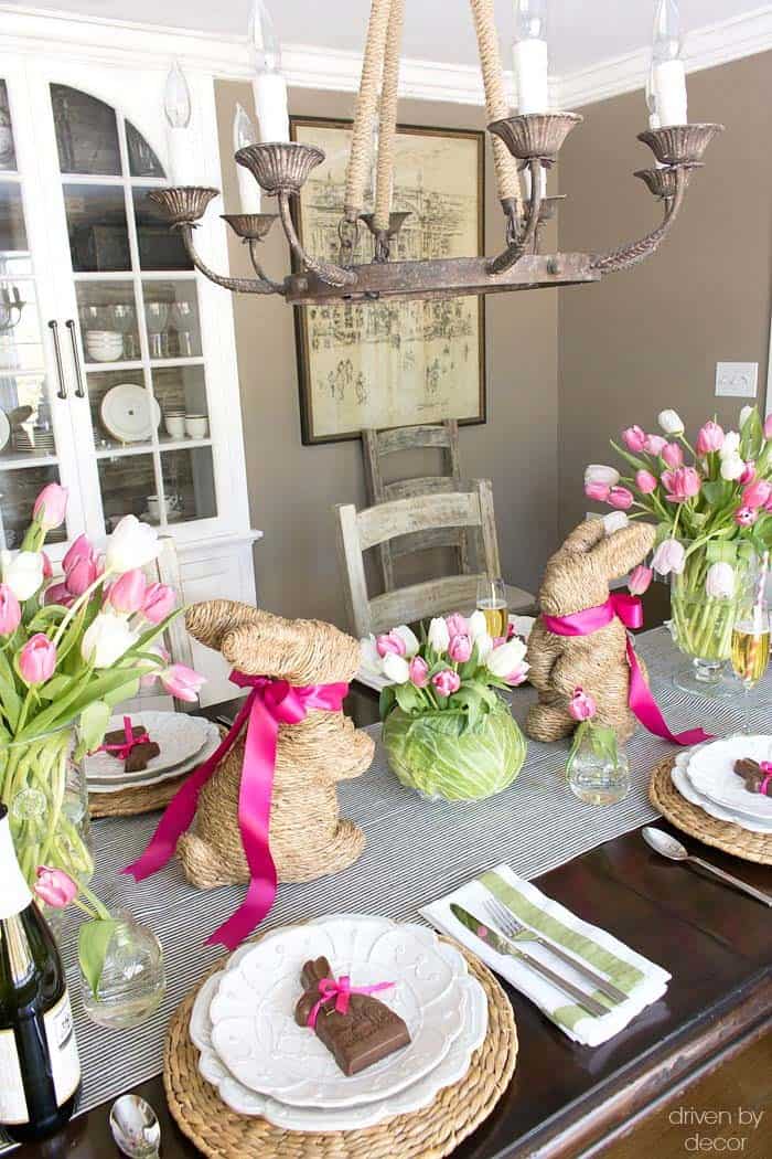 Add a Rustic Chandelier for Your Easter Decor