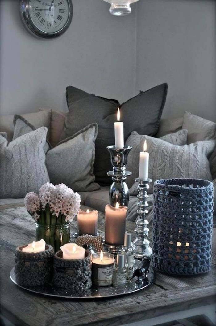 Add Texture With Knit Candle Holders