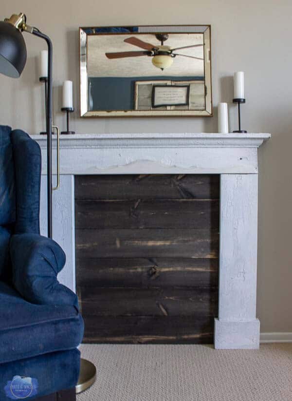 Get a Rustic Look with a Boarded Up and Lovely Faux Fireplace