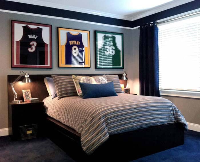 Create a Basketball Wall of Fame with Framed Jerseys