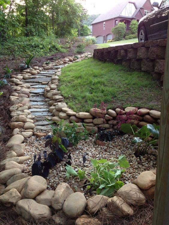 Solve Your Drainage Problems with Rustic Stone Stairs