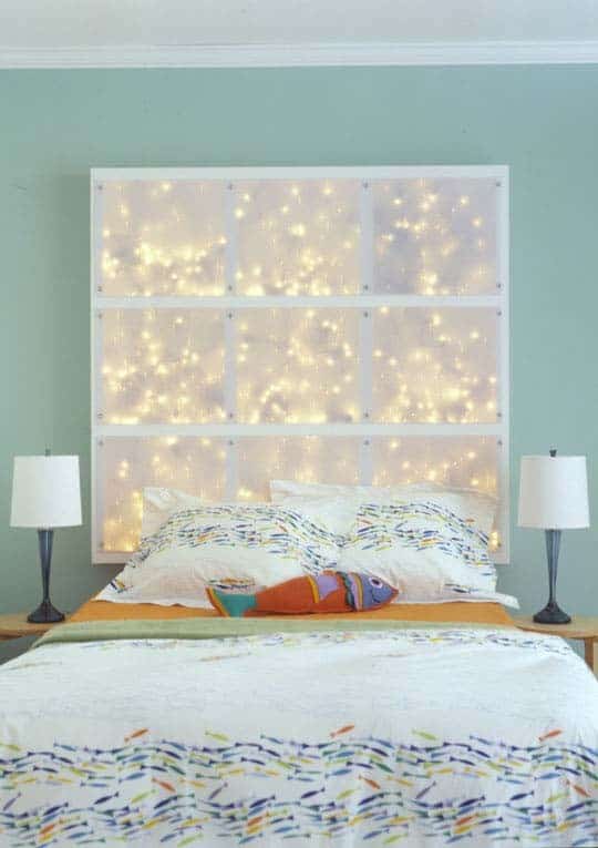 Build a Glowing Window Frame Headboard