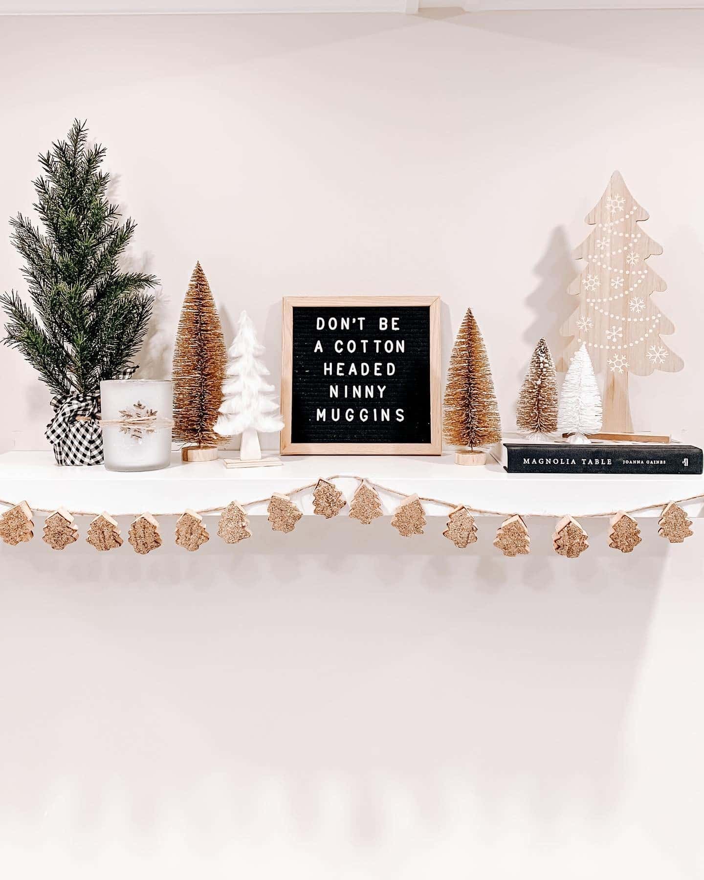 Rose Gold Mantel Garland