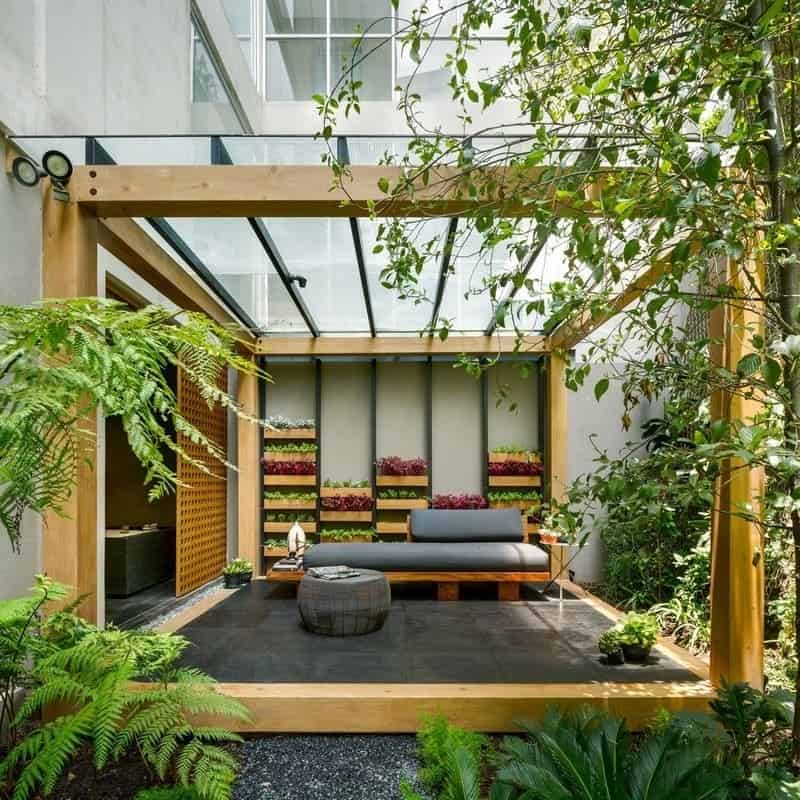 Calming Nook Under A Pergola