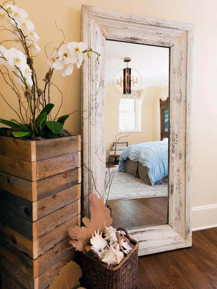 Enhance Your Bedroom Décor with a Rustic Standing Mirror