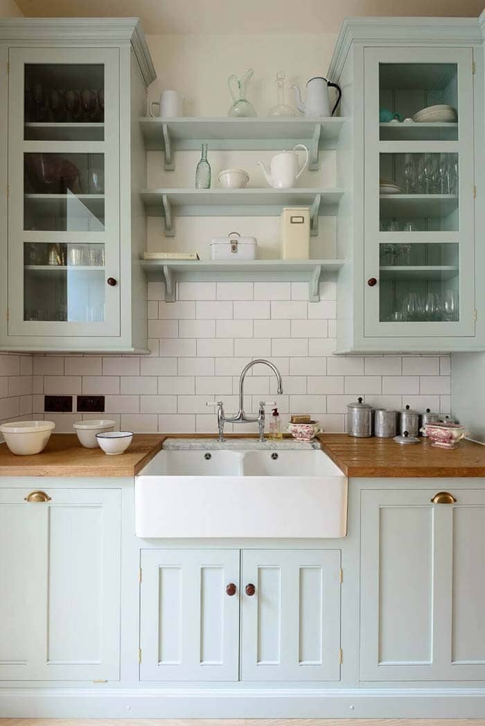 Pretty Pastel Farmhouse Kitchen