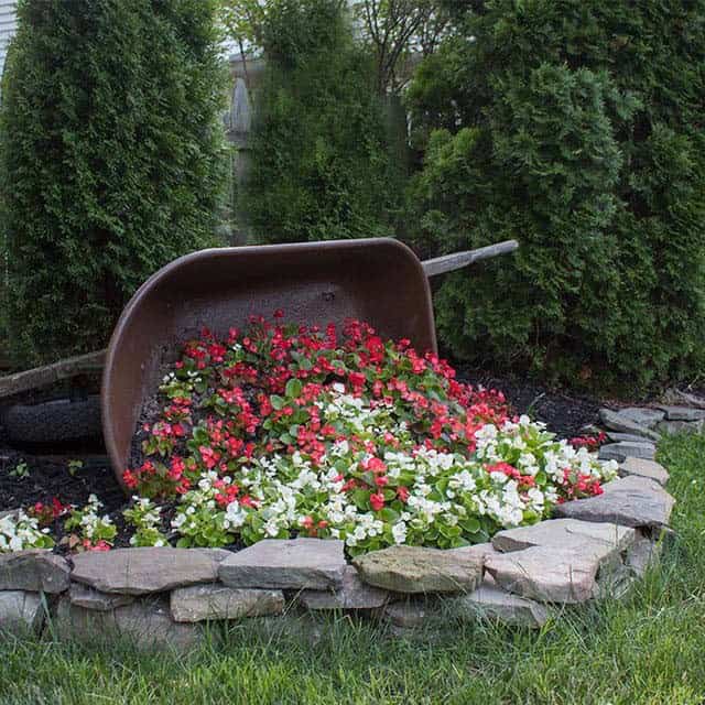 Impress Guests with a Tipped Wheelbarrow Planter