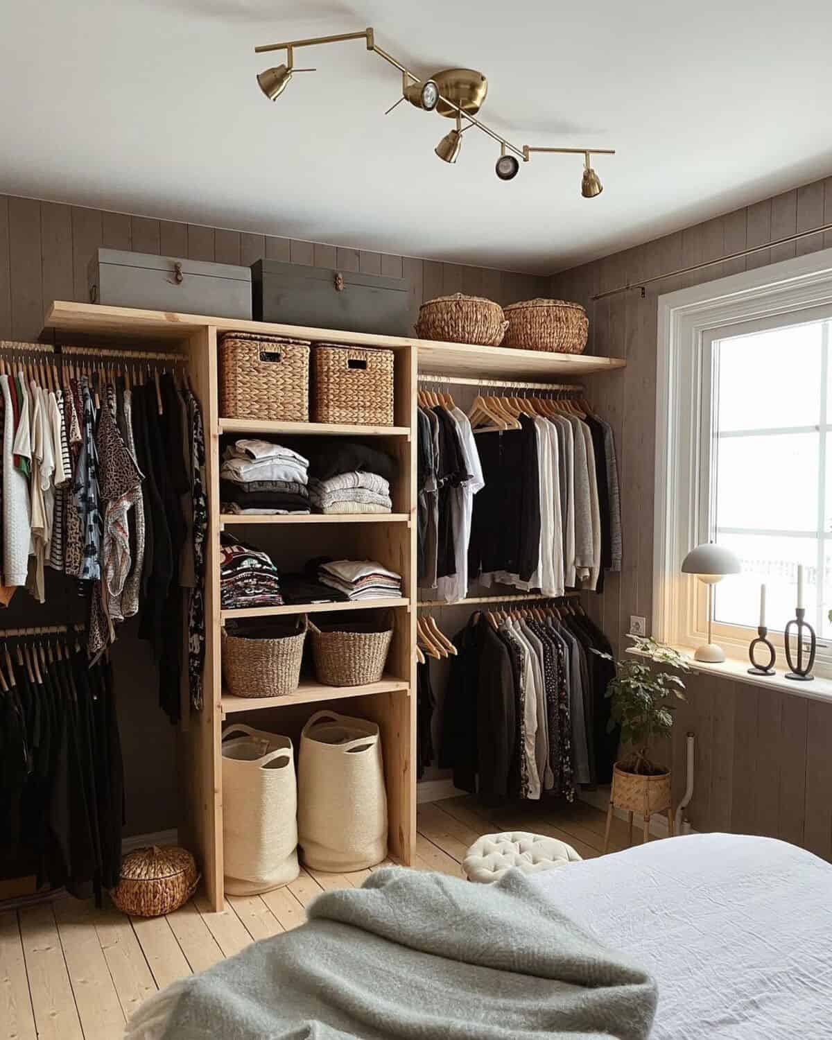 Try a Boho-Style Open Closet