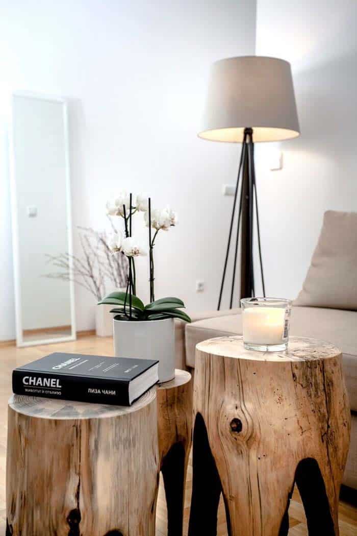 Add Modern Flair to Your Home with Log Tables