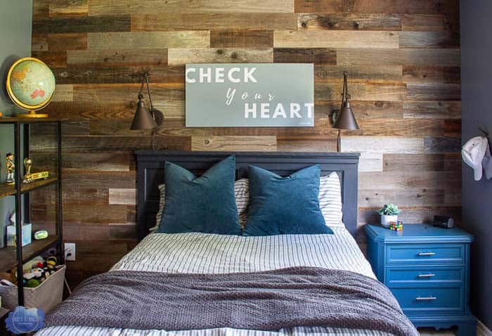 Wood Accent Bedroom Wall