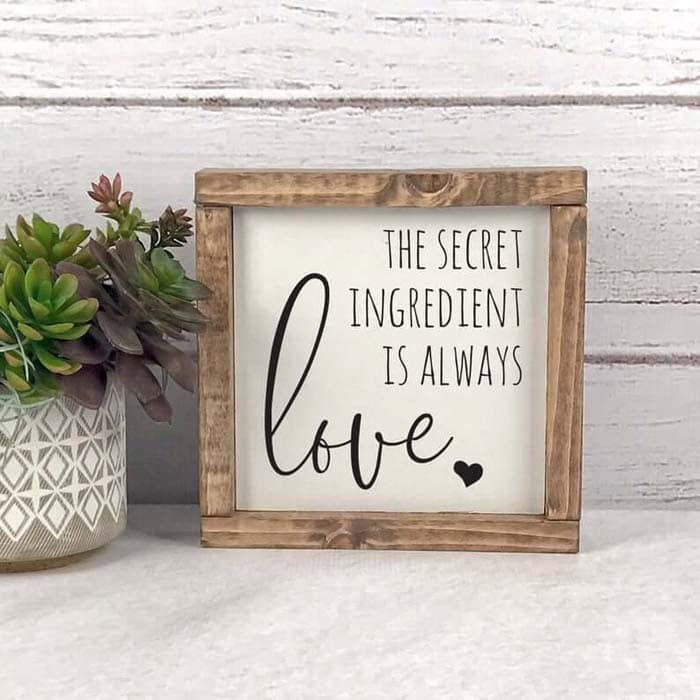 Secret Ingredient Printable in Wood Frame