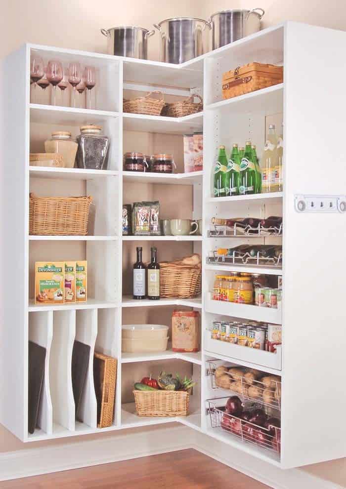 Organize Your Kitchen with a Corner Cabinet Configuration