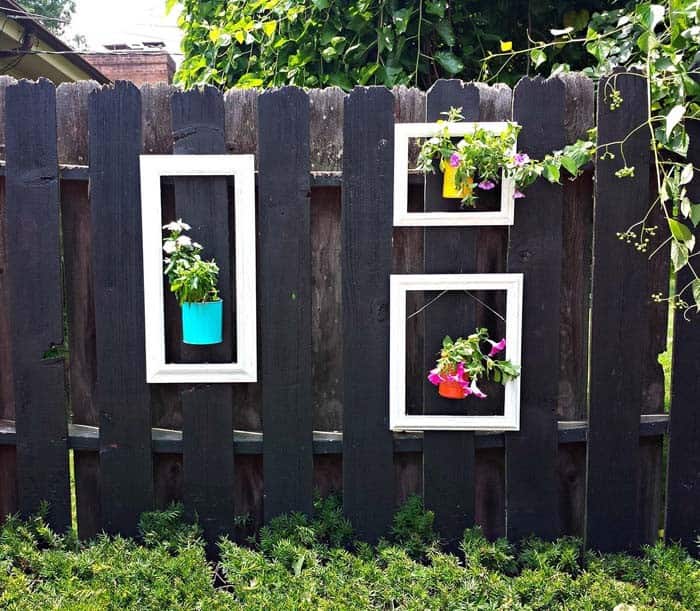 Colorful Framed Plant Pots Make Pretty Focal Points