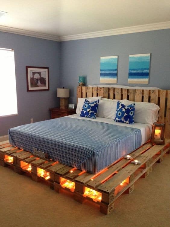 Turn Your Bedroom into an Enchanting Space with a Pallet Bed