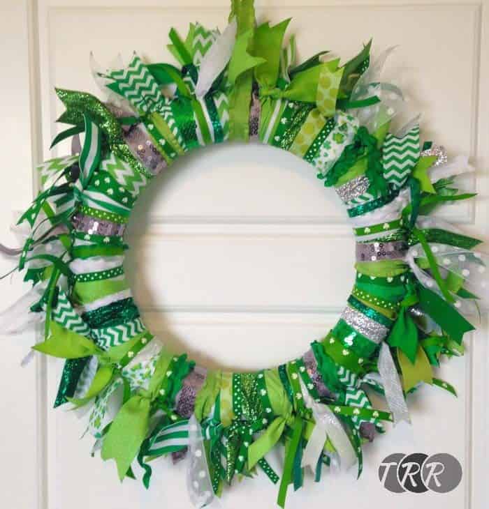 Add Ribbon Ties to Your Green Wreath