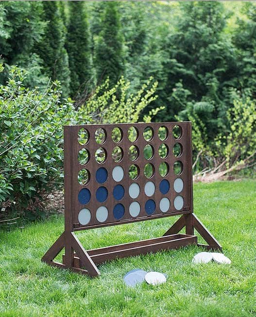 Jumbo-Sized Connect Four Lawn Game