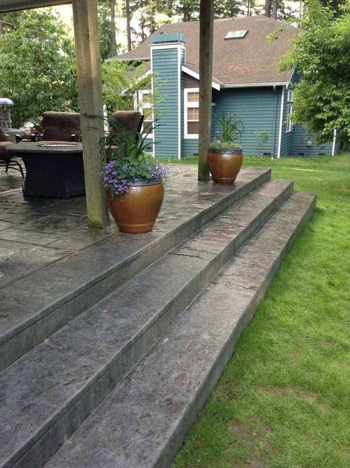 Stamped Concrete Steps