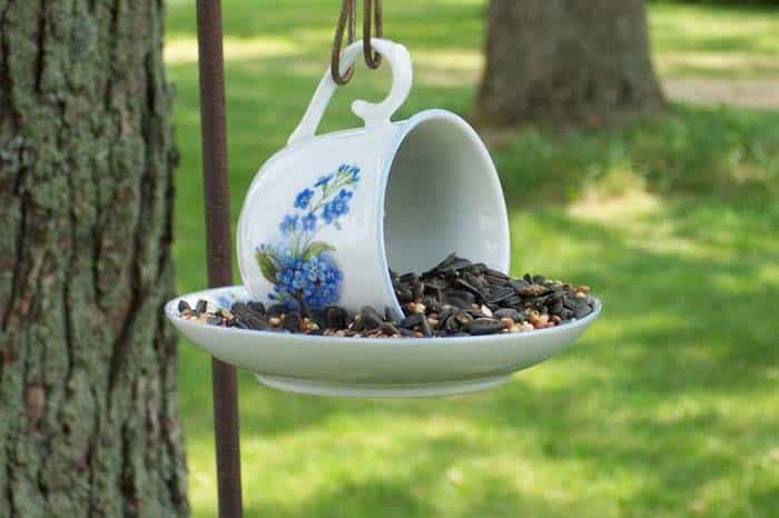 Embrace Nature with a Teacup Bird Feeder