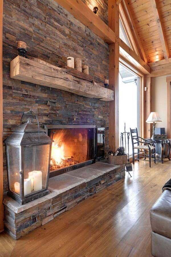 Bring Rustic Charm with a Fieldstones Fireplace