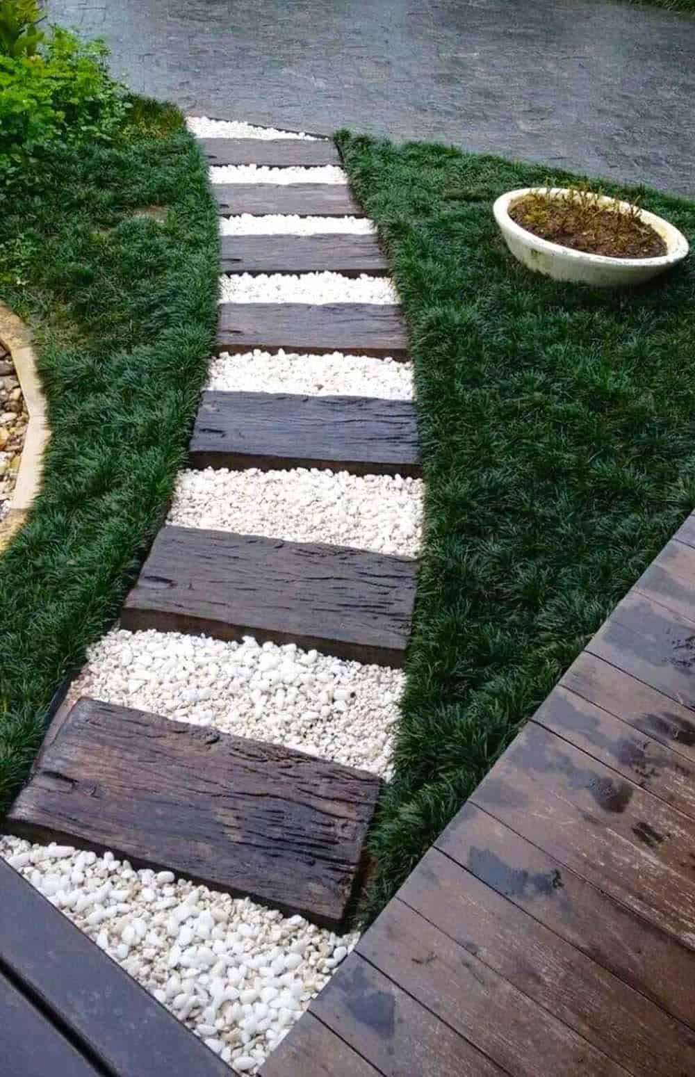 Textured Garden Walkway