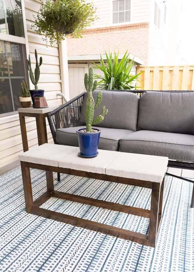 Create an Industrial Look with a DIY Patio Table