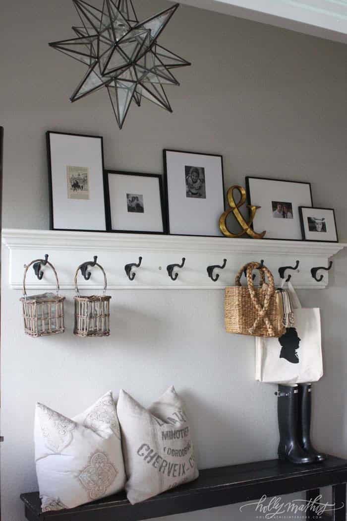 Hooks Add Decorative Storage