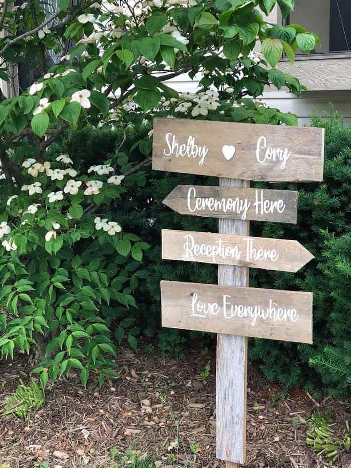 Street-Inspired Pallet Sign for Your Backyard Events