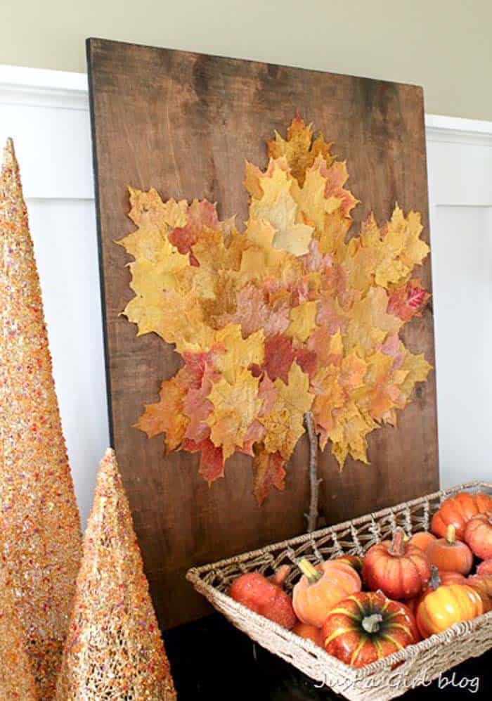 Bond with Your Family with a Dried Leaf Art Project