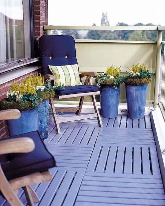 Add Coastal Charm with a Tranquil Blue Balcony