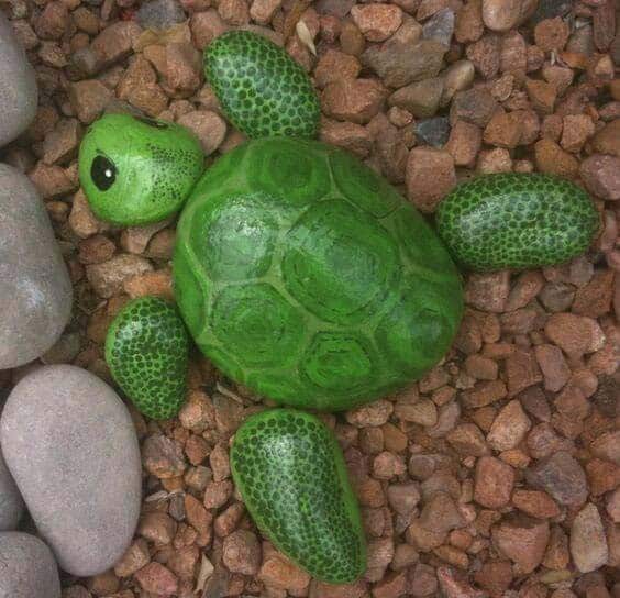 Create an Attractive Rock Garden with a Stone Turtle