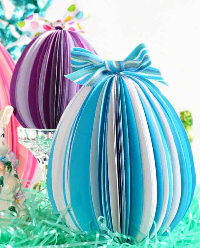 Create Easter Home Decorations with Colorful Paper Eggs